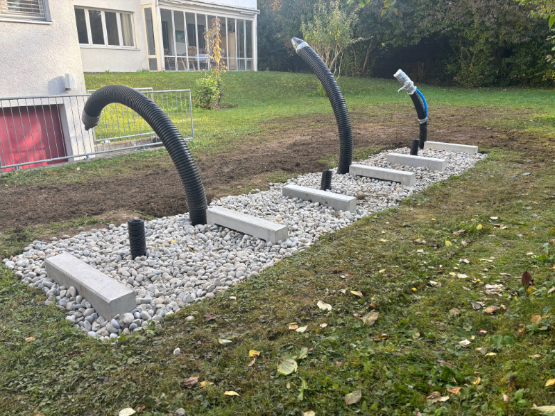 Umsetzung Fundament für Wärmepumpen-Projekt