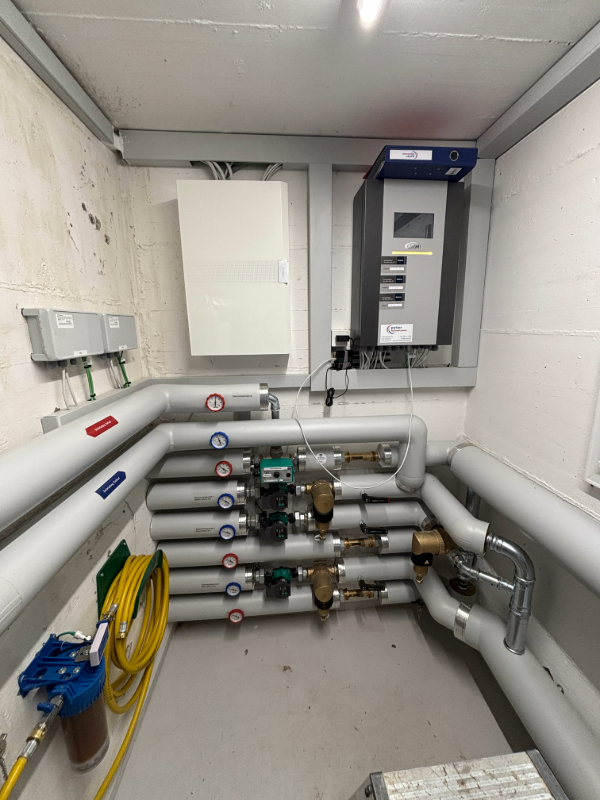 Umsetzung Leitungsführung für Wärmepumpen-Projekt