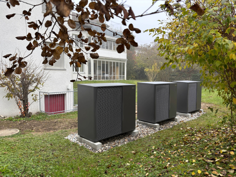 Wärmepumpenprojekt mit 3 Kermi x-change dynamic pro L